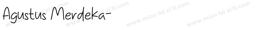 Agustus Merdeka字体转换